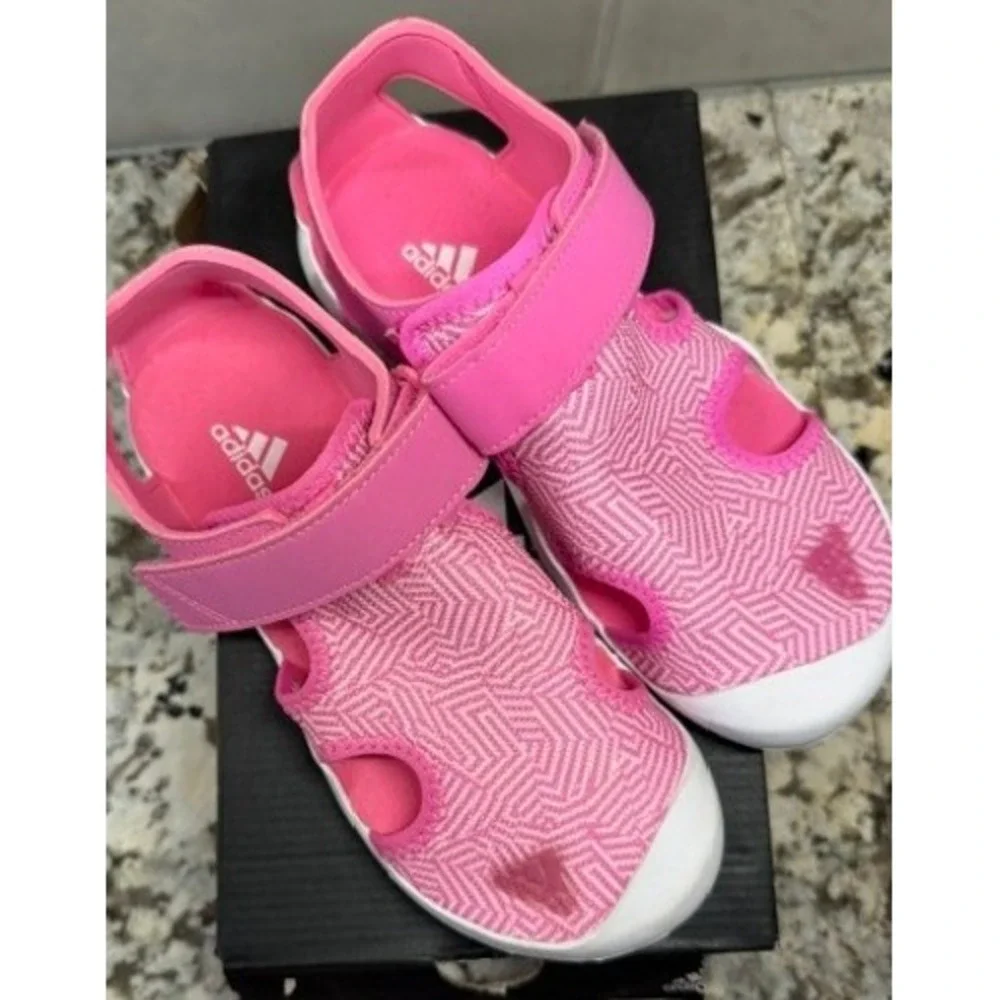 Adidas Terrex Sumra Kids Pink White Geometric Water‎ Sport Sandals Size 3